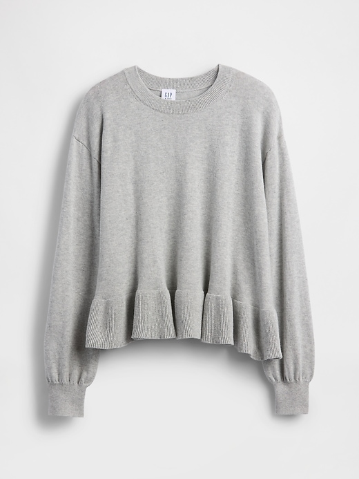 Image number 2 showing, Kids Relaxed Peplum Sweater