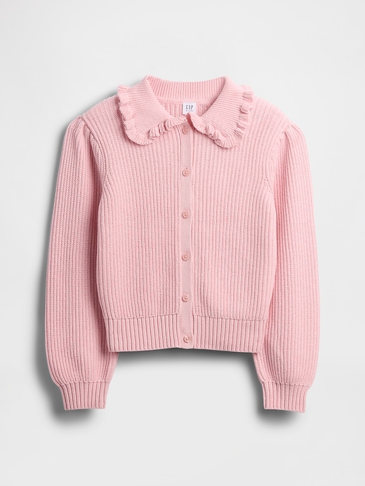 Image number 2 showing, Kids Ruffle Collar Cardigan
