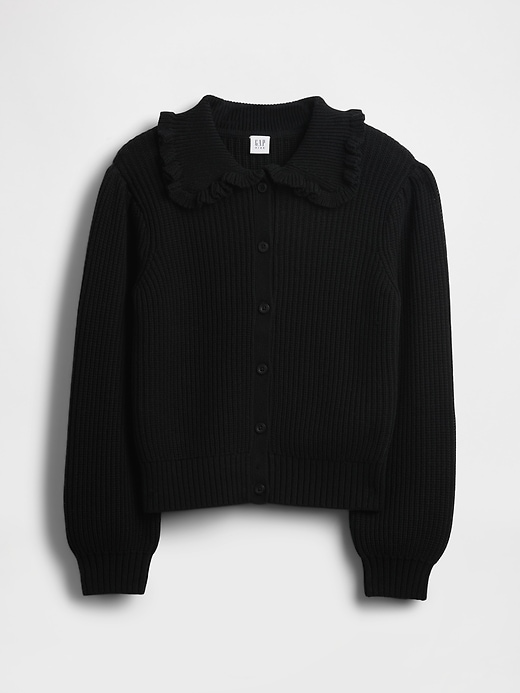 Image number 2 showing, Kids Ruffle Collar Cardigan
