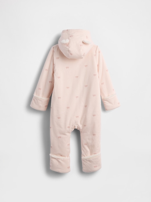 Image number 2 showing, Baby Sherpa-Lined Hooded One-Piece