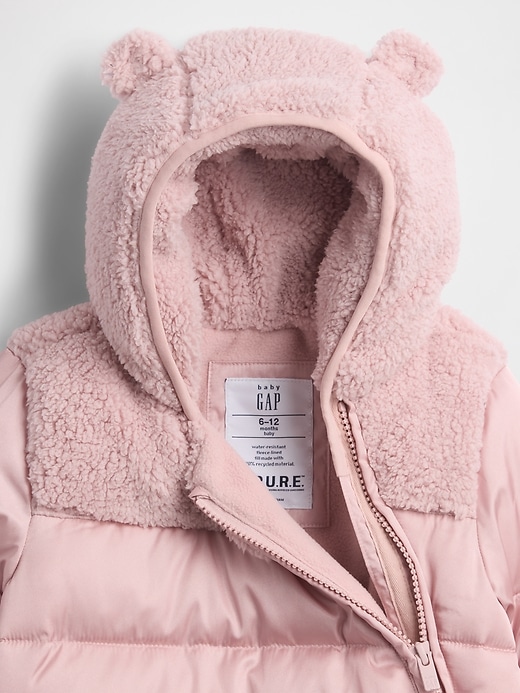 Image number 3 showing, Baby Lightweight Puffer One-Piece