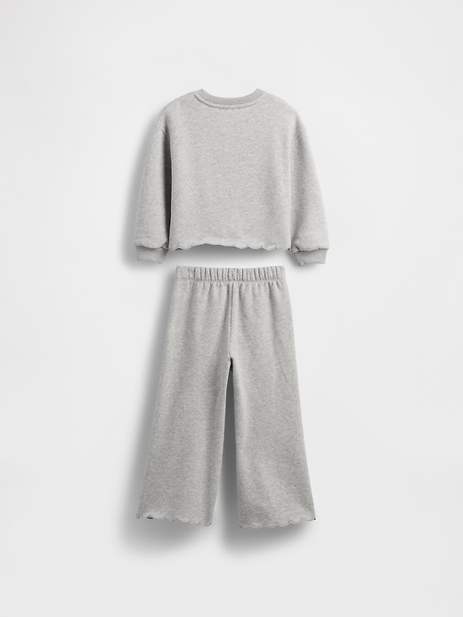 Image number 3 showing, Baby & Toddler VintageSoft Scalloped Sweat Set