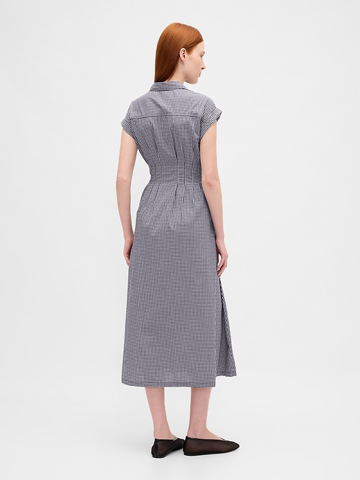 Image number 2 showing, Poplin Midi Shirtdress
