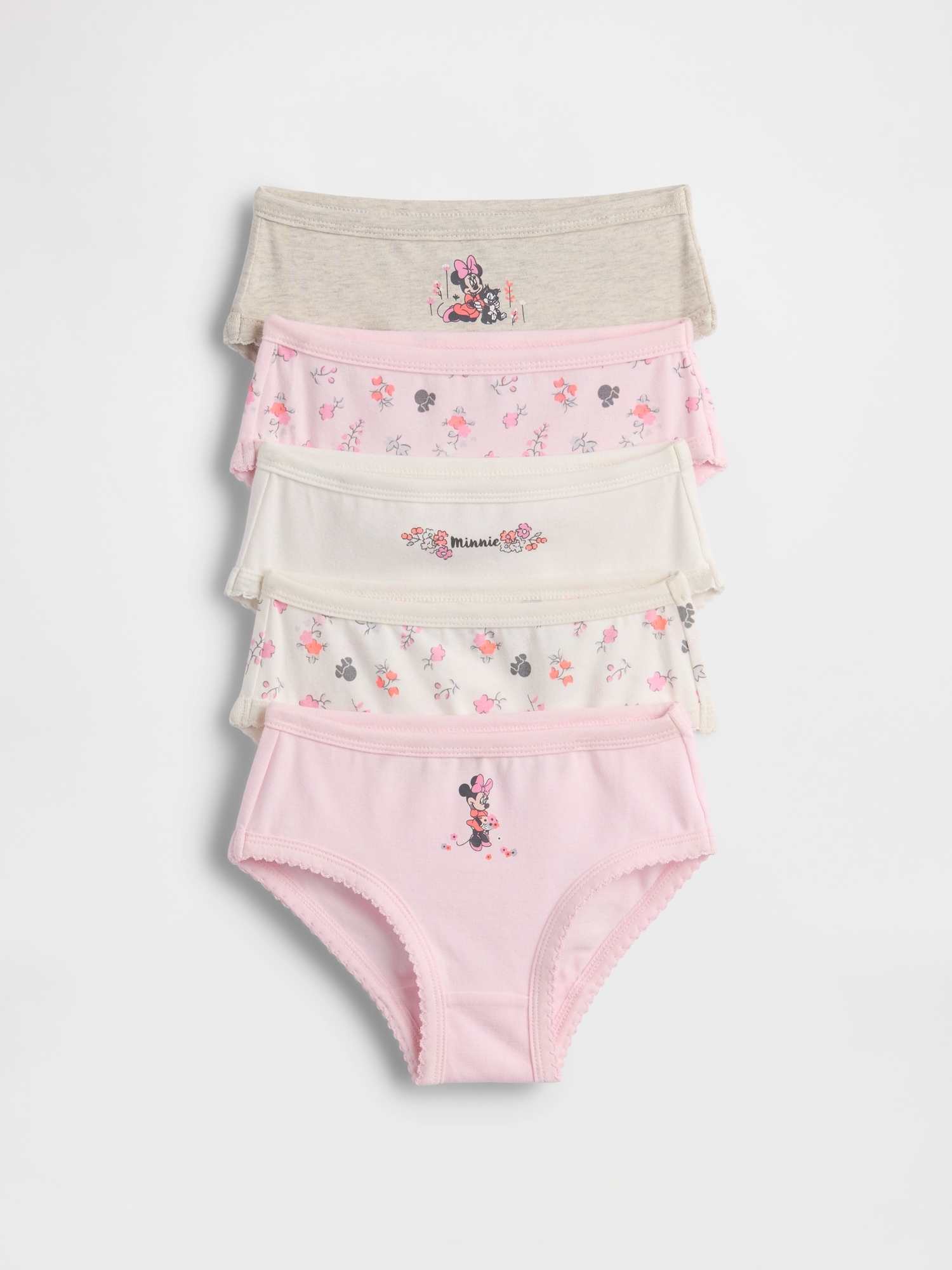Gap × Disney Toddler Organic Stretch Cotton Briefs (5-Pack)