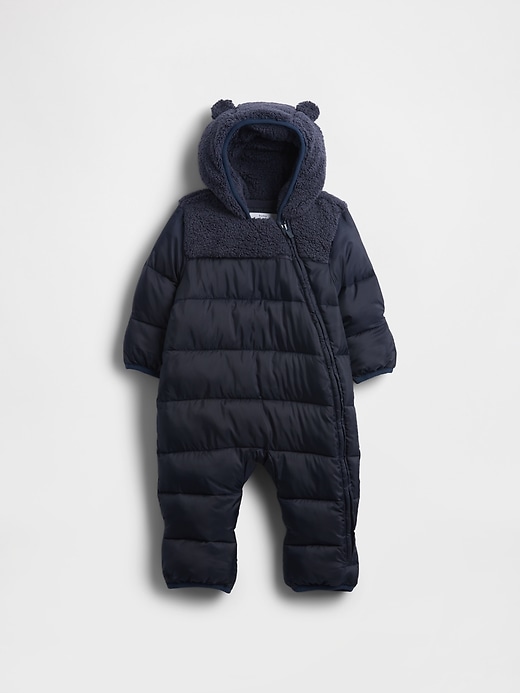 Image number 1 showing, Baby Lightweight Puffer One-Piece