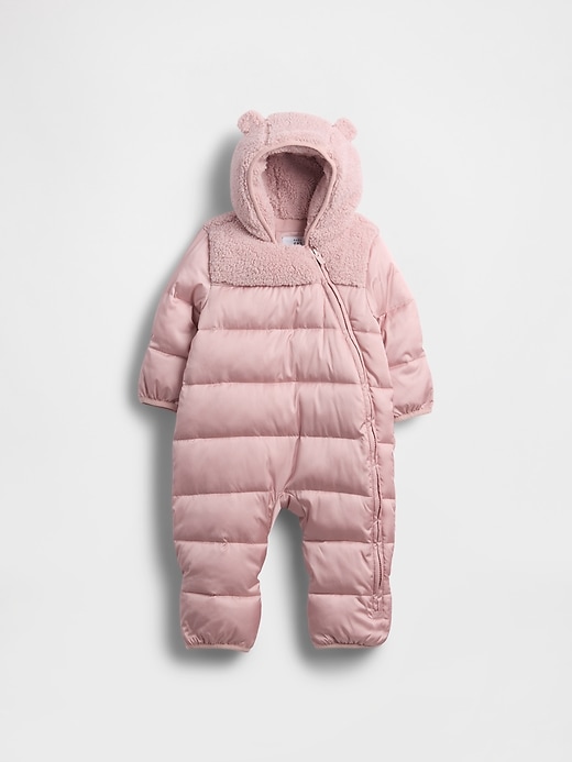 Image number 1 showing, Baby Lightweight Puffer One-Piece