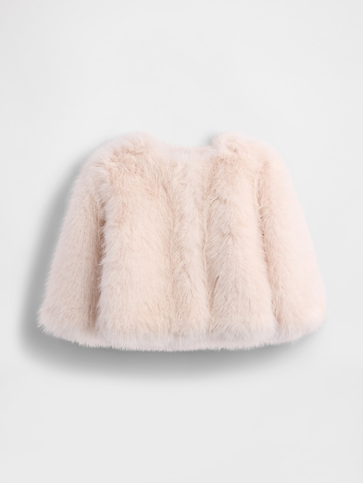 Image number 1 showing, Toddler Faux Fur Jacket