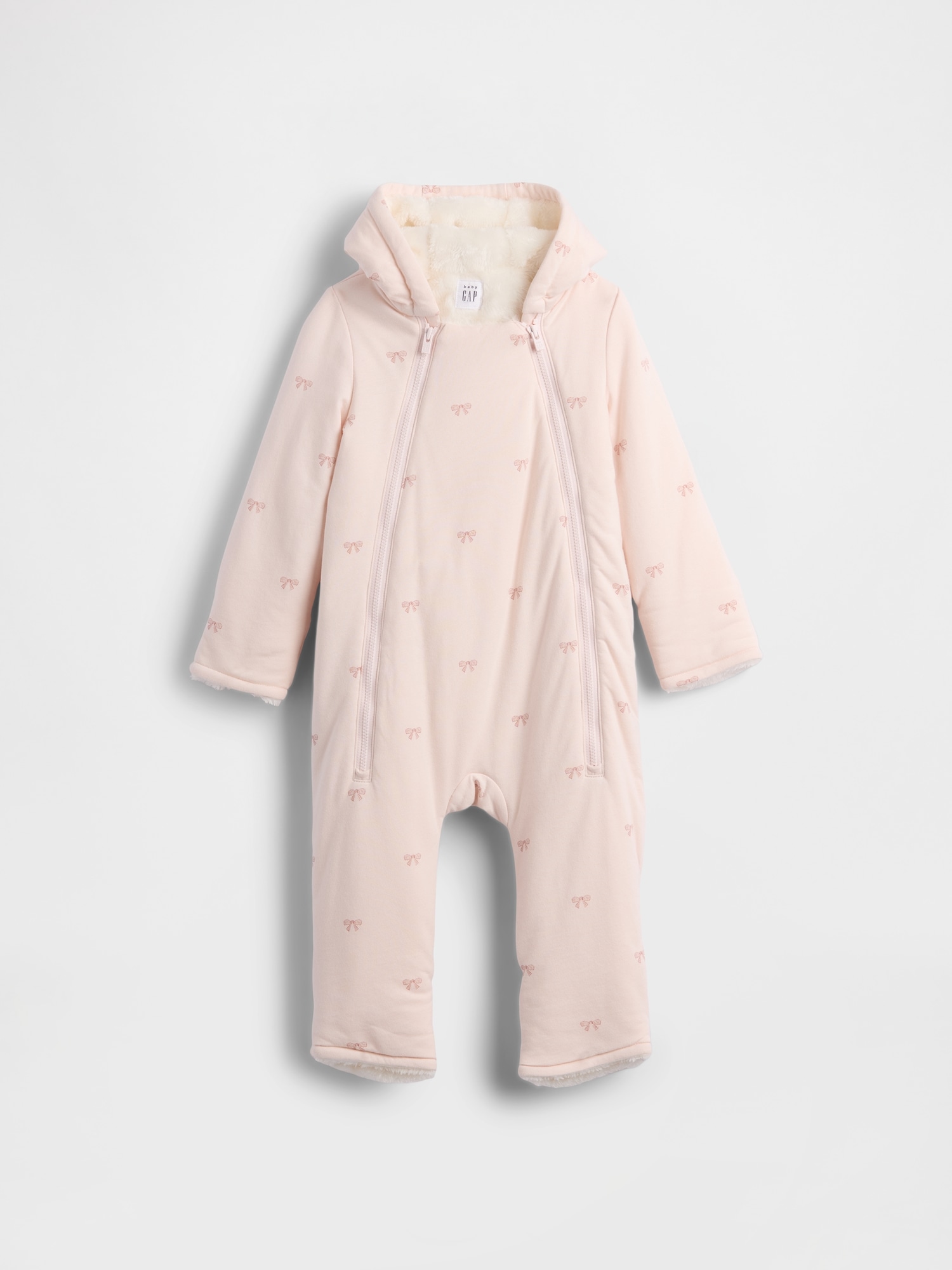 Baby Sherpa-Lined Hooded One-Piece