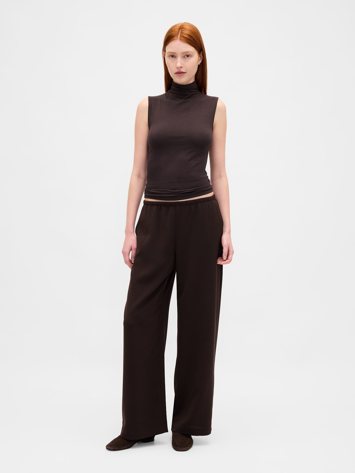 Easy Wide-Leg Pants