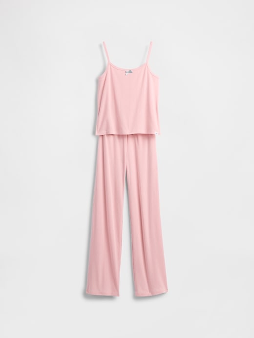 Image number 1 showing, Kids Recycled Pointelle Tank PJ Set