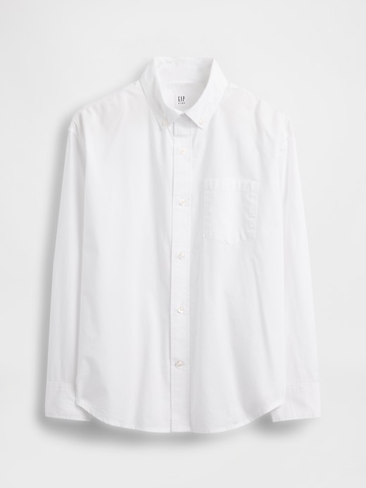 Image number 2 showing, Kids Organic Cotton Poplin Relaxed Shirt