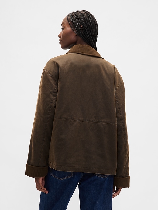 Image number 3 showing, Waxed Canvas Barn Jacket