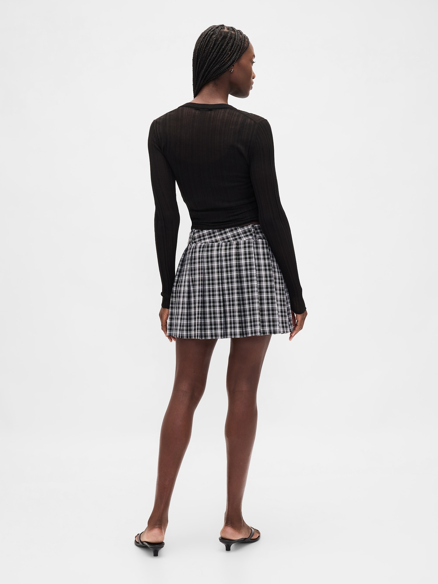 Pleated Mini Skort