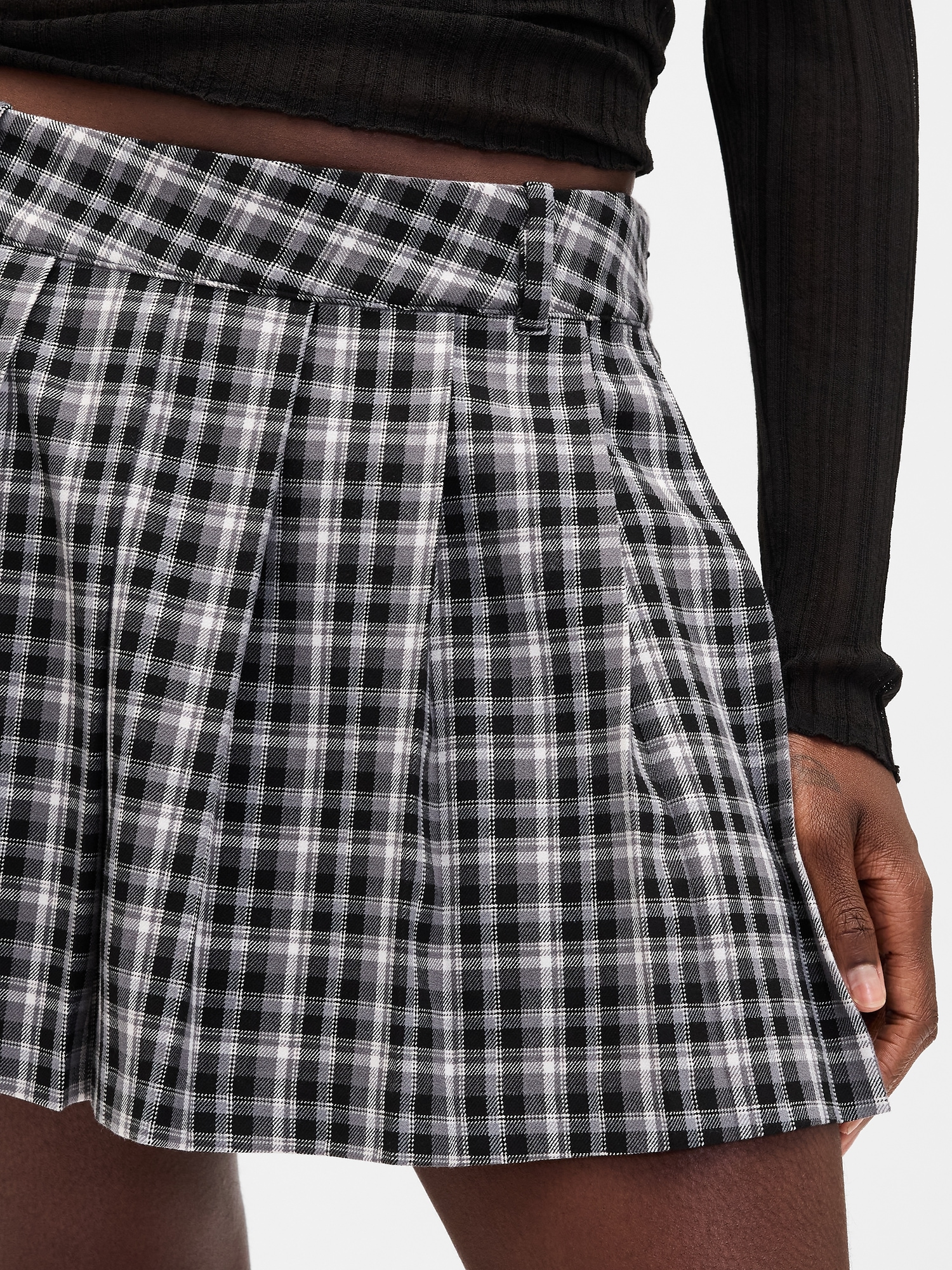 Pleated Mini Skort