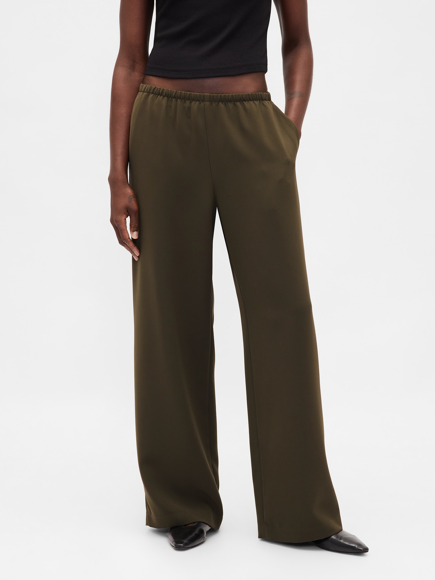 Easy Wide-Leg Pants