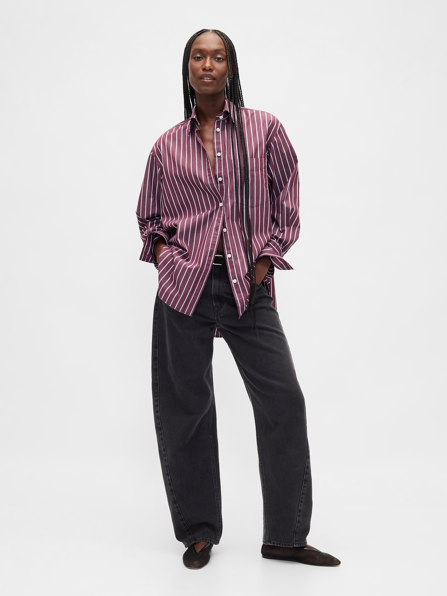 Organic Cotton Poplin Big Shirt