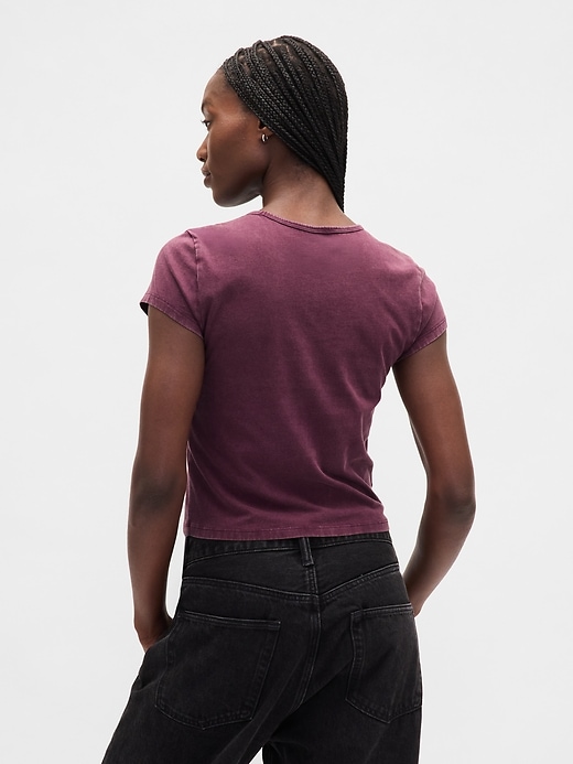 Image number 3 showing, Cotton Jersey Crop Logo T-Shirt