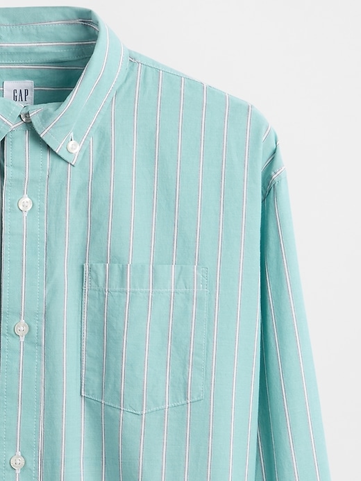 Image number 5 showing, Kids Organic Cotton Poplin Relaxed Shirt