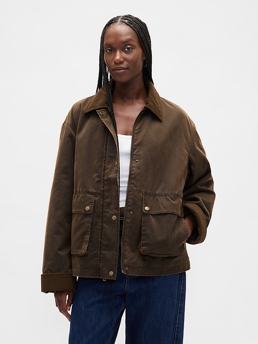 Image number 1 showing, Waxed Canvas Barn Jacket