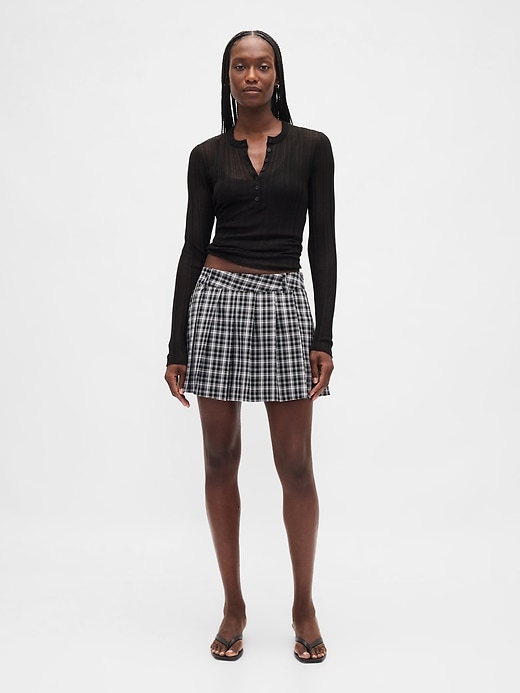 Image number 1 showing, Pleated Mini Skort