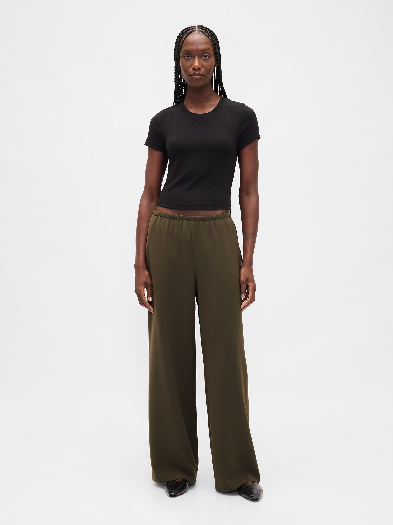 Easy Wide-Leg Pants