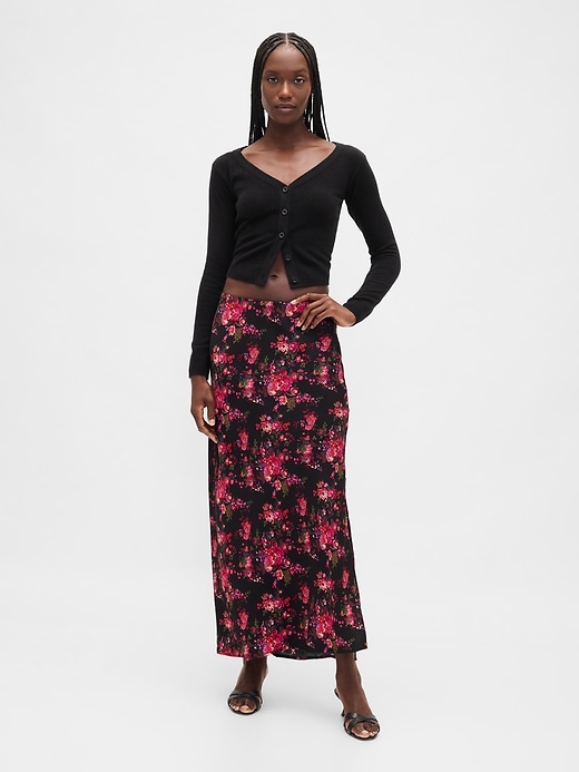 Image number 1 showing, Maxi Slip Skirt