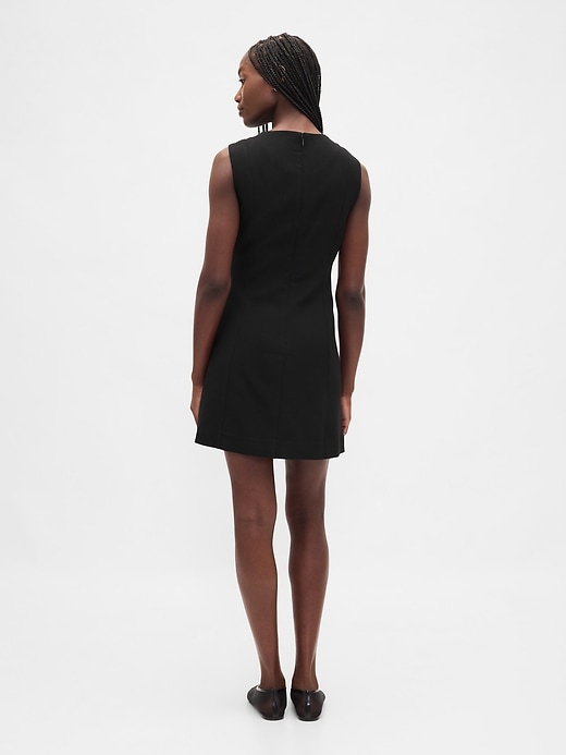 Image number 2 showing, High-Neck Mini Shift Dress