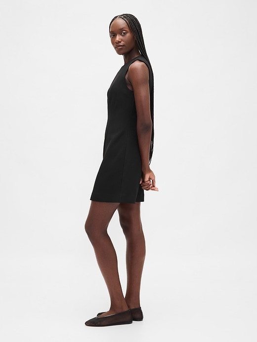 Image number 3 showing, High-Neck Mini Shift Dress