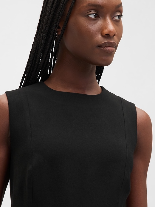 Image number 4 showing, High-Neck Mini Shift Dress