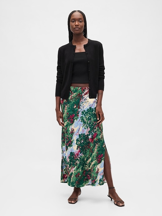 Image number 1 showing, Maxi Slip Skirt