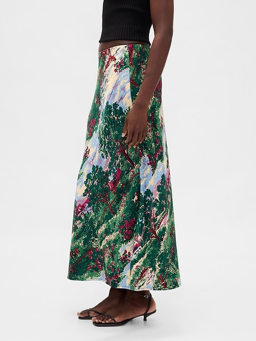 Image number 3 showing, Maxi Slip Skirt