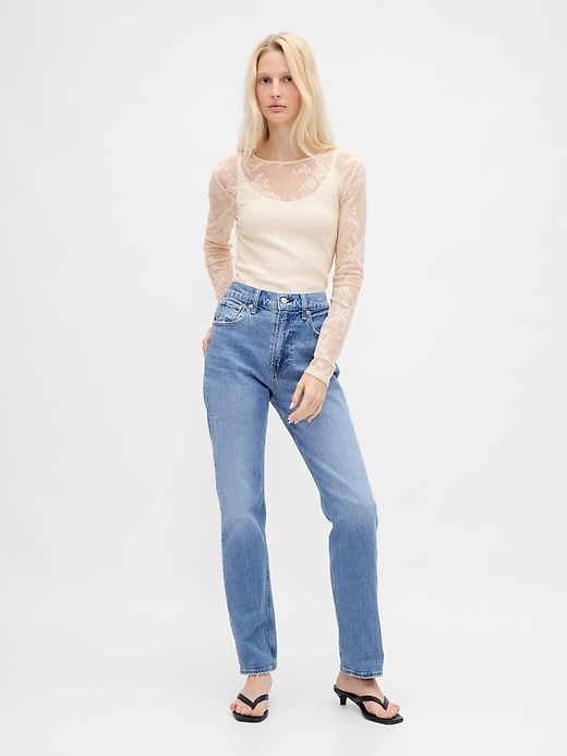 Image number 2 showing, Sheer Lace Top