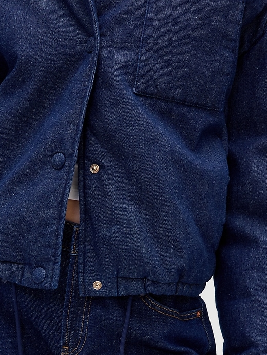 Image number 4 showing, Denim Puffer Jacket