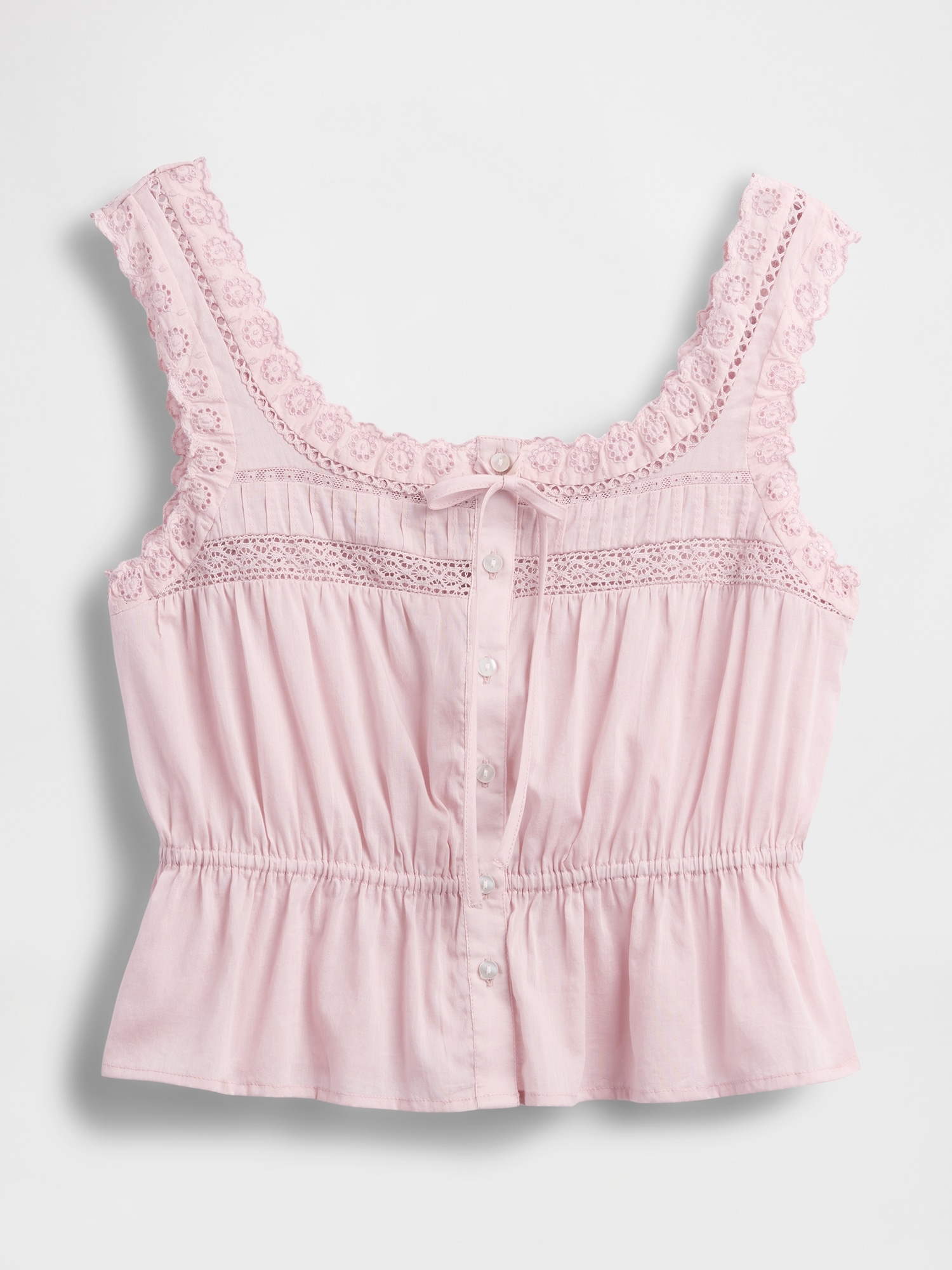 トップス 2WAY LACE COLLAR TUCK PEPLUM TOPS 2WAY LACE COLLAR TUCK PEPLUM TOPS - BIRTHDAY BASH