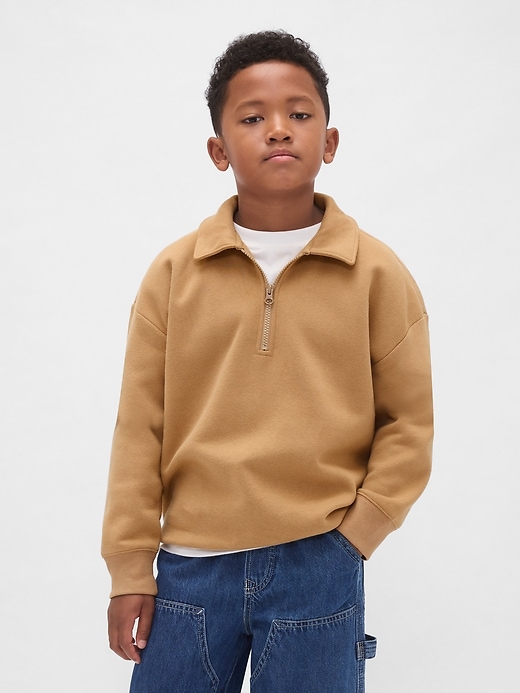 Image number 1 showing, Kids VintageSoft Quarter-Zip Pullover