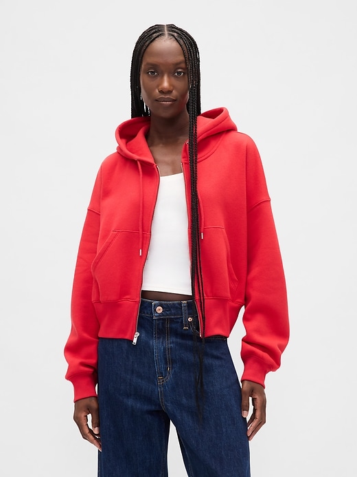 Image number 1 showing, VintageSoft Wedge Zip Hoodie