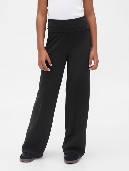Image number 3 showing, Kids Wide-Leg Foldover Leggings