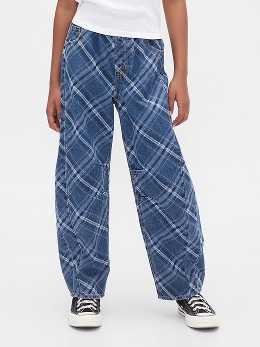 Image number 3 showing, Kids High Rise Easy Barrel Jeans