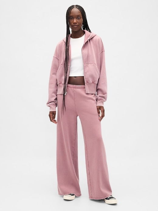 Image number 1 showing, VintageSoft Baggy Wide-Leg Sweatpants