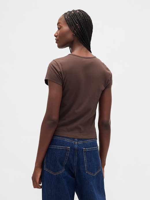 Image number 3 showing, Cotton Jersey Crop Logo T-Shirt