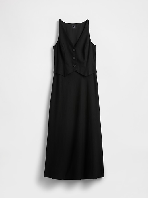 Image number 7 showing, Linen-Blend Vest Maxi Dress
