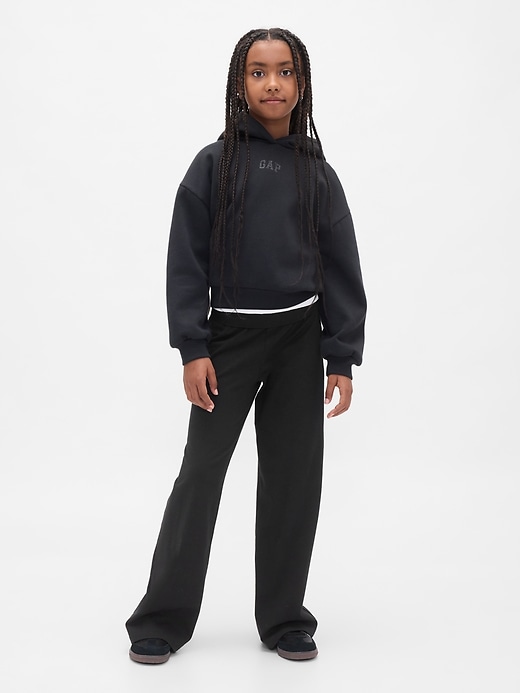 Image number 1 showing, Kids Wide-Leg Foldover Leggings