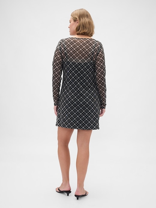 Image number 6 showing, Mesh Boatneck Mini Dress