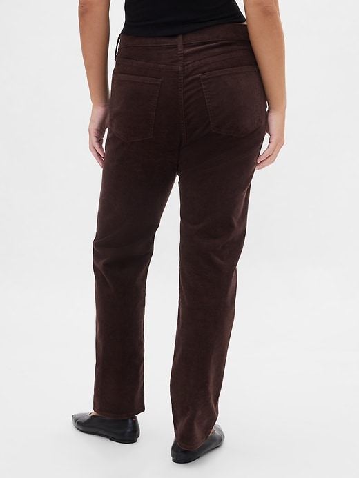Image number 6 showing, High Rise Corduroy '90s Slim Straight Jeans