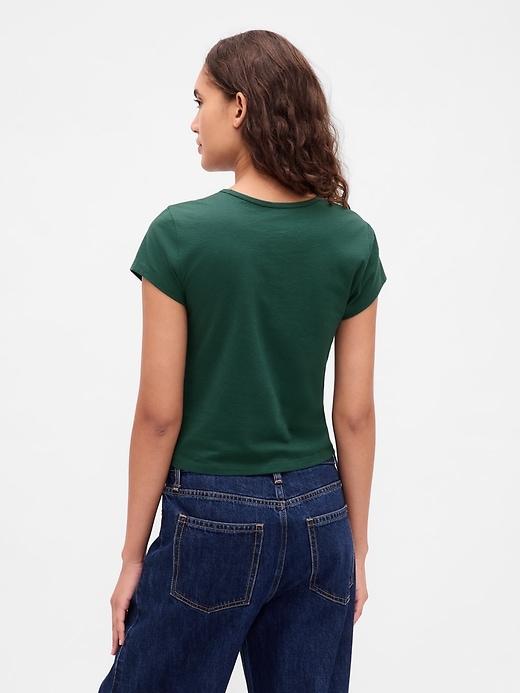 Image number 3 showing, Cotton Jersey Crop Logo T-Shirt