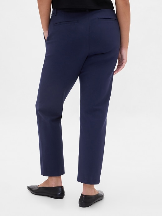 Image number 6 showing, High Rise Double Knit Slim Crop Pants