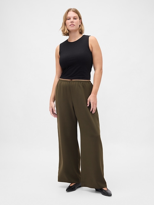Image number 5 showing, Easy Wide-Leg Pants