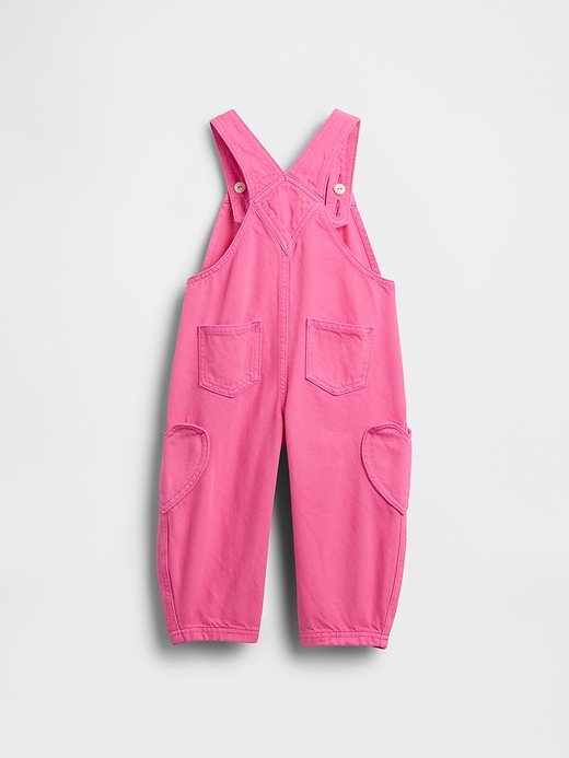 Image number 2 showing, Baby & Toddler Heart Pocket Horseshoe Overalls