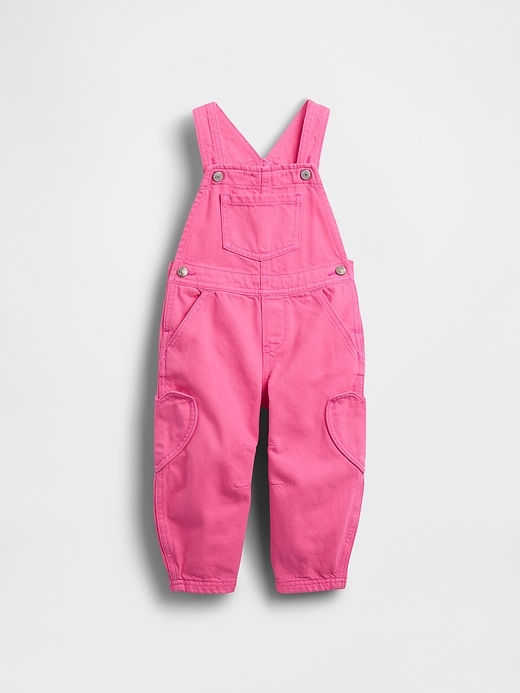Image number 1 showing, Baby & Toddler Heart Pocket Horseshoe Overalls