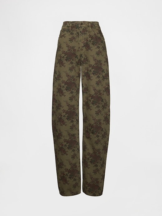 Image number 7 showing, High Rise Barrel Jeans